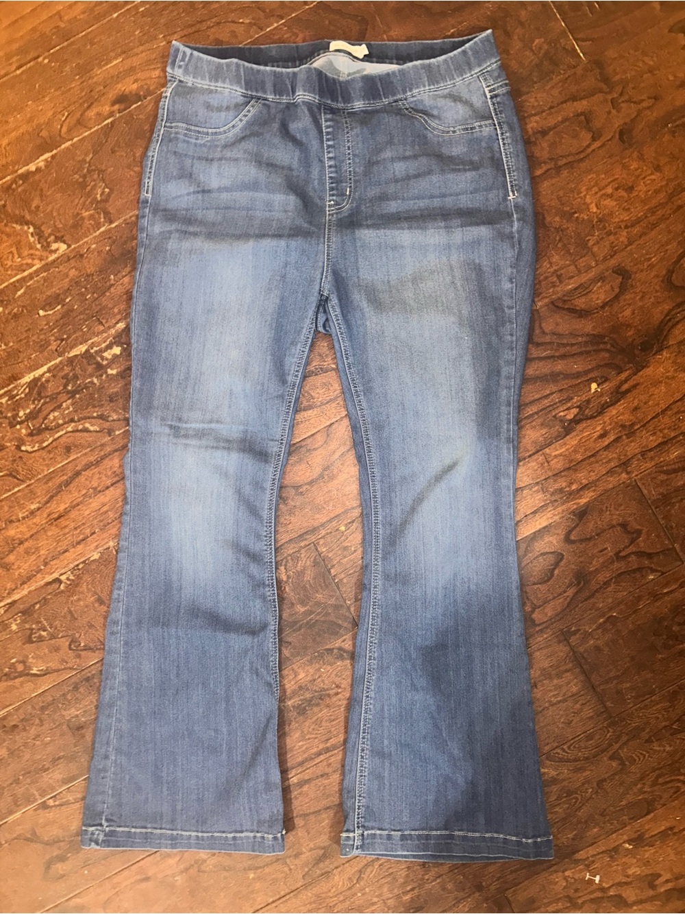 Cello Medium Blue Wide Leg Stretch Jeans